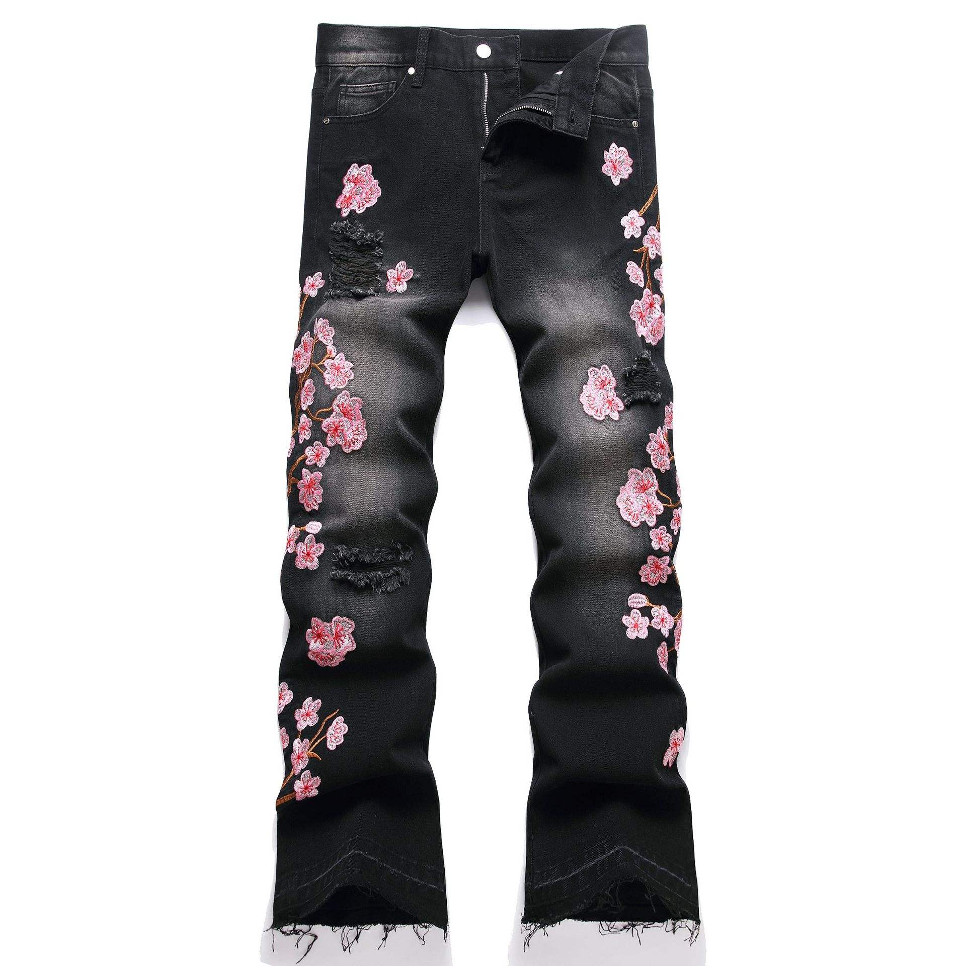 Jeans rose flared